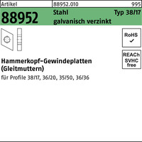 Hammerkopfgewindeplatten