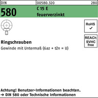 Ringmuttern und Ringschrauben